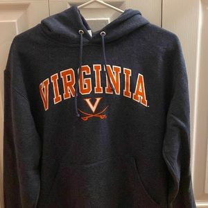 Virginia / UVA womens hoodie, size small, navy blue